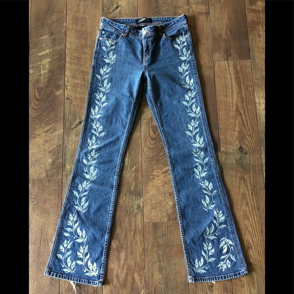 Victoria’s Secret VTG 90's mid rise booty lift panel boot cut jean Size 6/32.5 - Picture 1 of 12